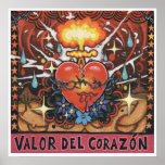 &#39;valor Del Corazon&#39; Art Print - (pop Surreal Art) at Zazzle