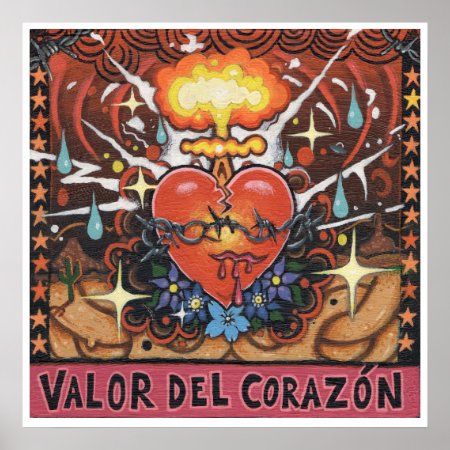 'valor Del Corazon' Art Print - (pop Surreal Art)