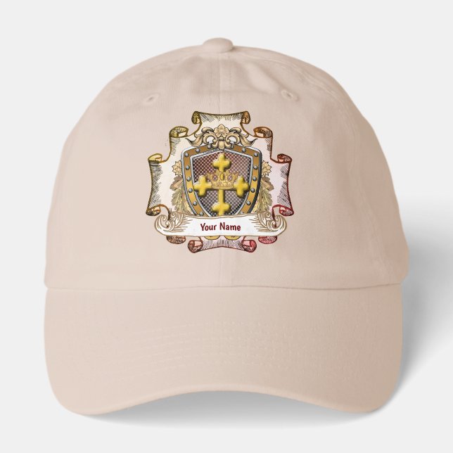 Valor  Family Crest Surname hat  (Front)