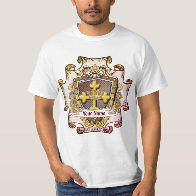 Valor  Family Crest Surname t-shirt (Front)
