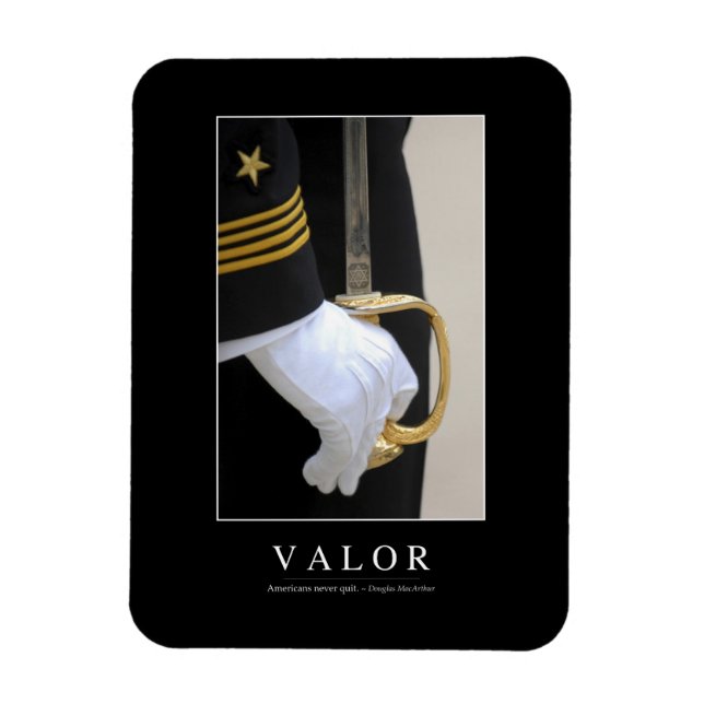 Valor: Inspirational Quote 1 Magnet (Vertical)