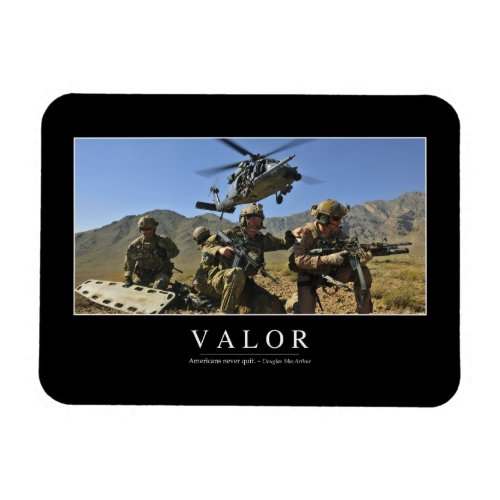 Valor Inspirational Quote 2 Magnet