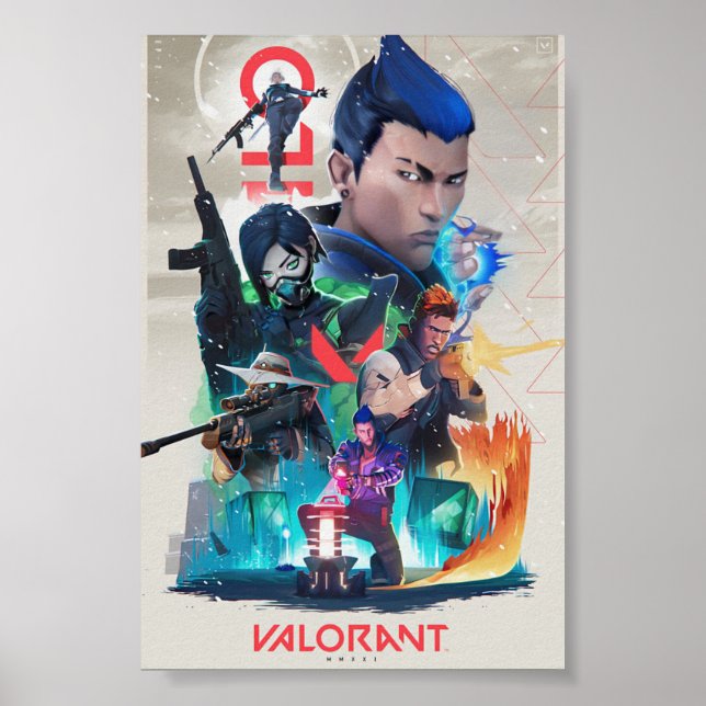 Valorant agents poster (Front)
