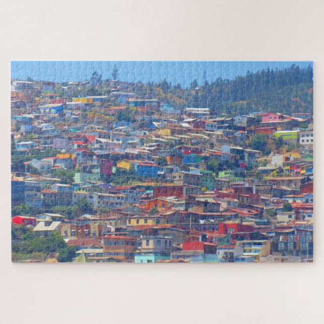 valparaiso colored buildings jigsaw puzzle (Horizontal)