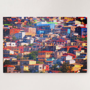 valparaiso colorful buildings jigsaw puzzle