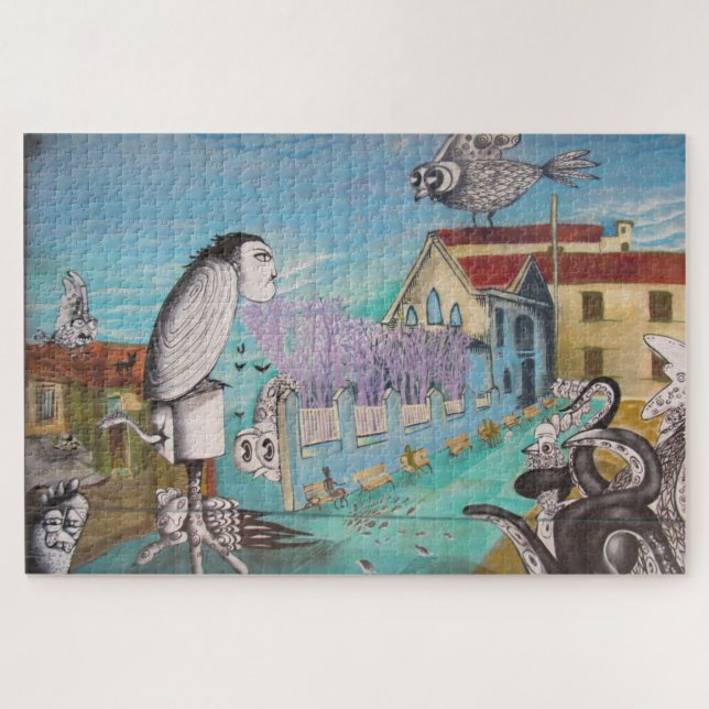 valparaiso surrealist art jigsaw puzzle (Horizontal)