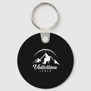 Valtellina italy ski resort skiing snowboarding keychain