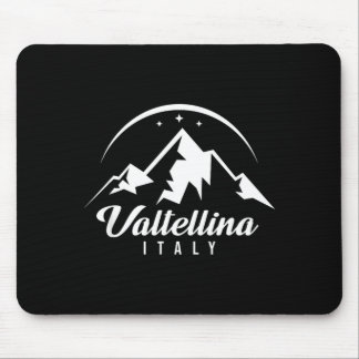 Valtellina italy ski resort skiing snowboarding mouse pad