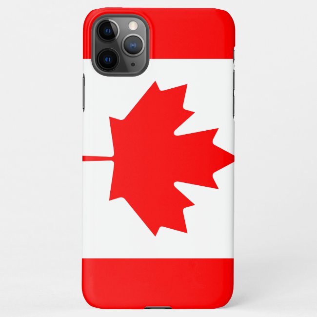 Value Canadian Flag iPhone 11Pro Max Case