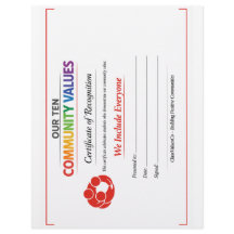 Value Inclusion Certificate 