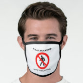 Value Investors Do Not Walk Randomly Sign Humor Face Mask (Worn Him)