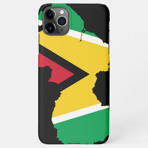 Value Map of Guyana and Flag iPhone 11Pro Max Case