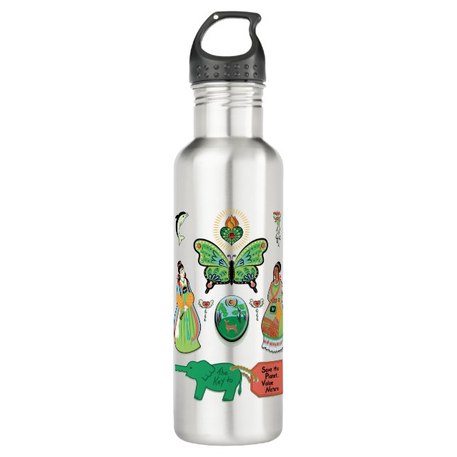 Value Nature Stainless Steel Water Bottle (Front)