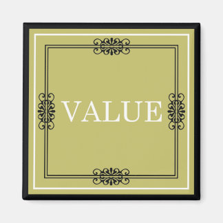 Value - One Word Quote For Motivation Magnet