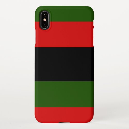 Value Pan African Flag iPhone XS Max Case