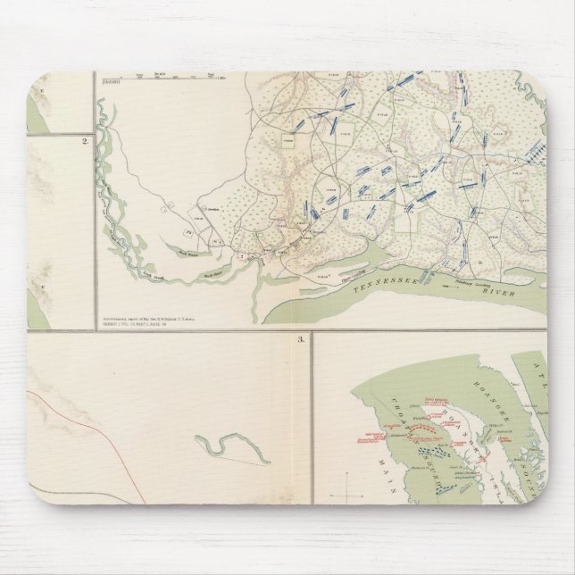 Valverde, Shiloh, Ft Craig, Roanoke Island Mouse Pad (Front)