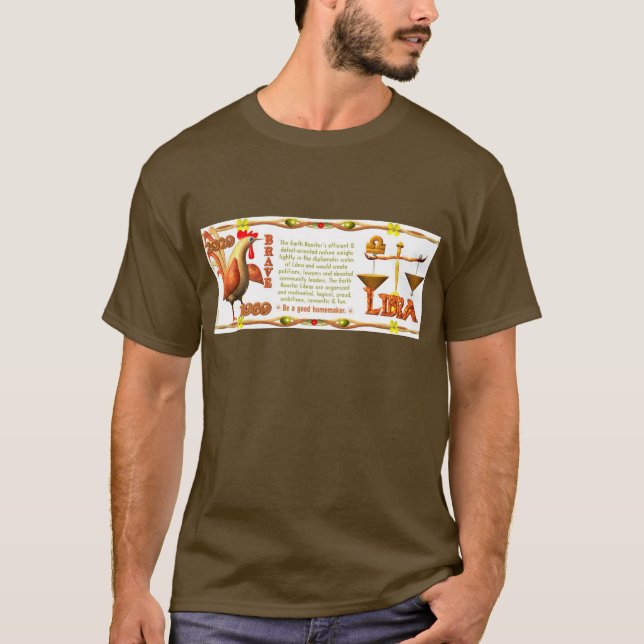 Valxart 1969 2029 Earth Roster zodiac Libra T-Shirt (Front)