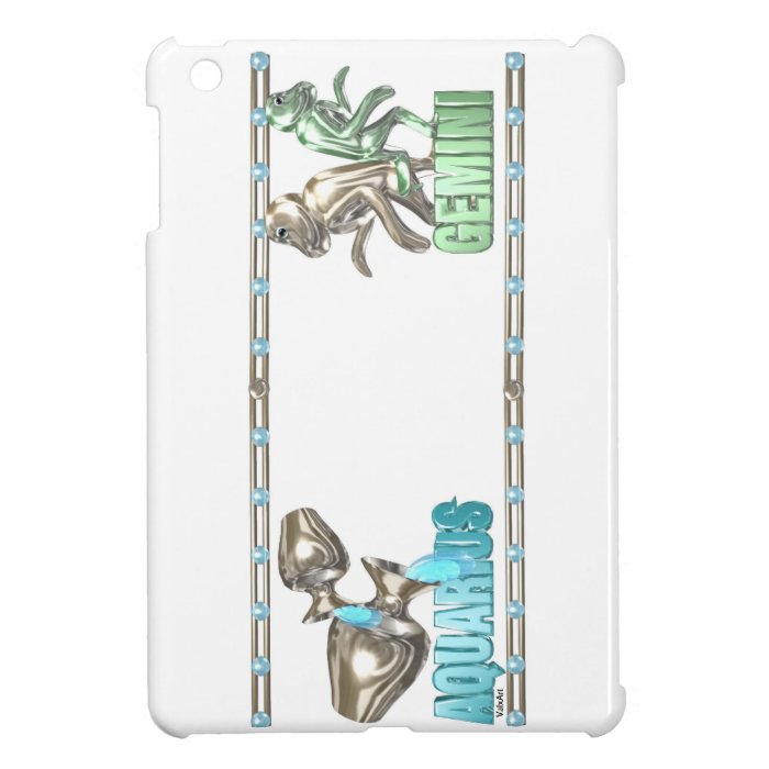 Valxart Aquarius Gemini zodiac friendship iPad Mini Cover