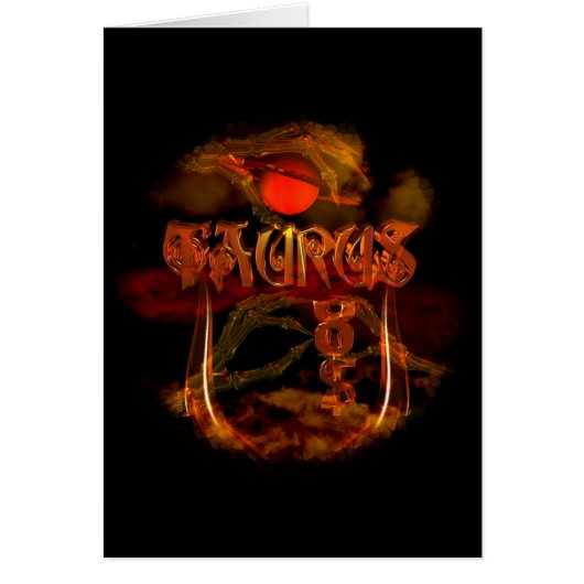 Valxart creepy zodiac born in Taurus Cards (Front)
