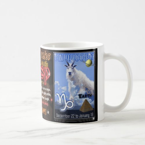 Valxart Zodiac Cusp Sagittarius Capricorn Coffee Mug