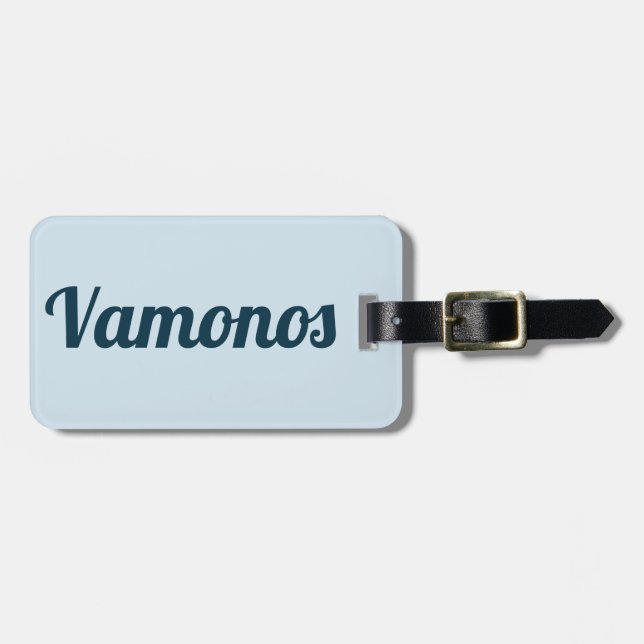 Vamonos Luggage Tag (Front Horizontal)