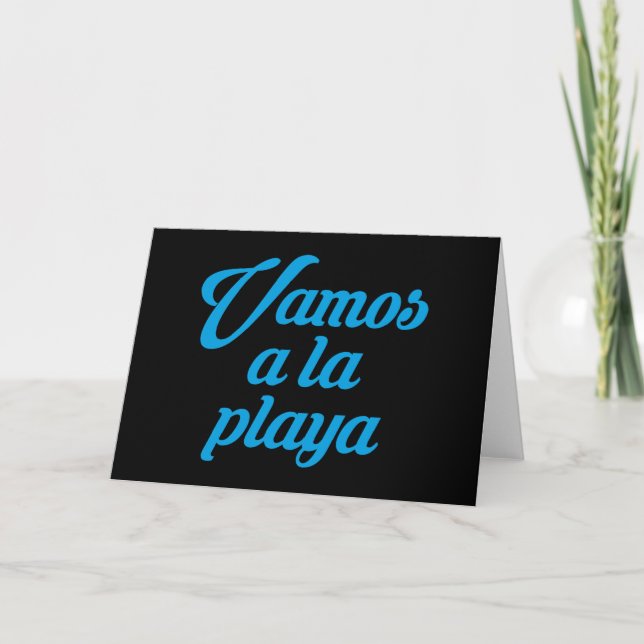Vamos a la playa card (Front)