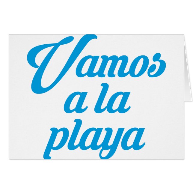 Vamos a la playa cards (Front Horizontal)