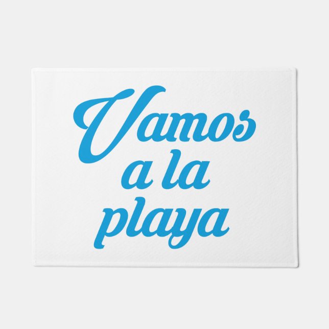 Vamos a la playa doormat (Front)