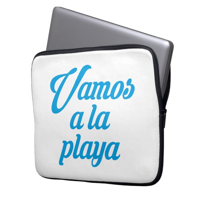 Vamos a la playa laptop sleeve (Front Left)
