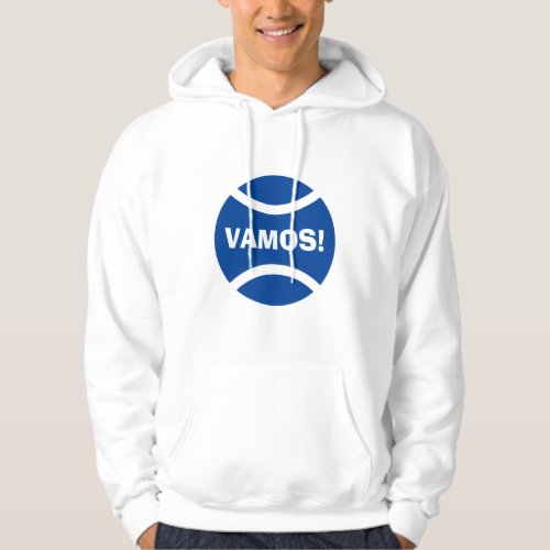 Vamos Blue tennis ball hoodie for men