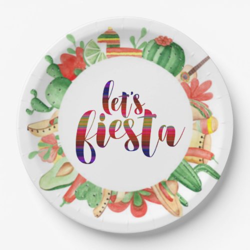 Vamos de Fiesta HHM Party Paper Plates