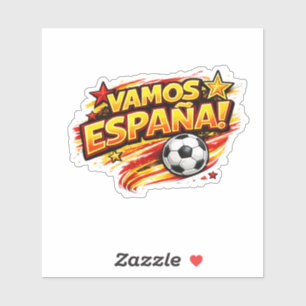 VAMOS ESPANA 2026 Fan Patriotic Spain Foot Sticker