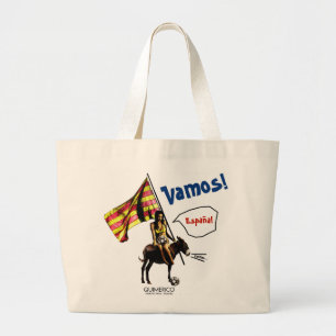 VAMOS!España! Large Tote Bag