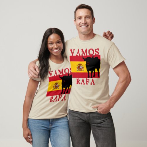 Vamos Rafa With Flag of Spain T_Shirt