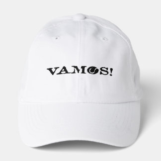 Vamos! sports cap. Cool white tennis hat