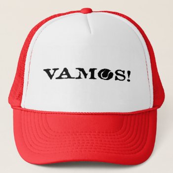 Vamos! Tennis Cap Trucker Hat For Player Or Coach by imagewear at Zazzle