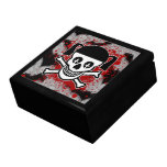 Vamp Goth Skull Jewelry Box