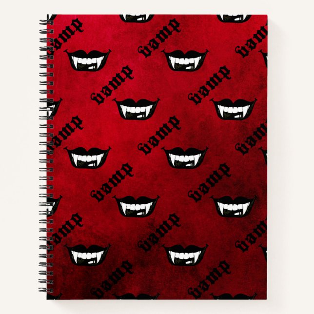 Vamp Gothic Red Notebook (Front)