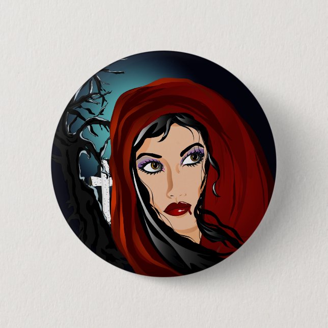 Vamp Pinback Button (Front)