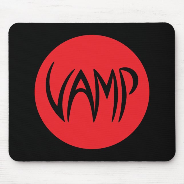 Vamp Text (Red/Black) Version Mouse Pad (Front)