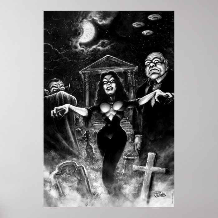 Vampira Plan 9 Ed Wood Print