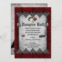 Vampire Ball Halloween Party Invitation