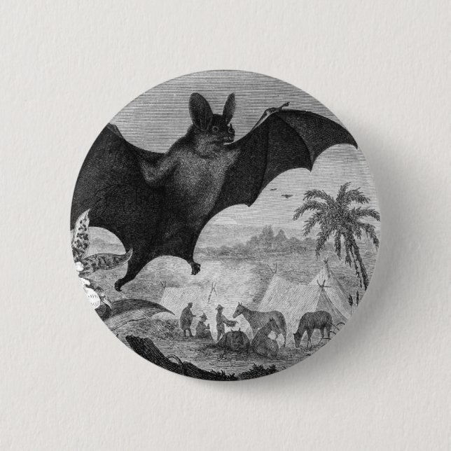 Vampire Bat Button (Front)