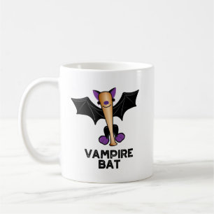 Vampire Bat Funny Baseball Pun  Coffee Mug