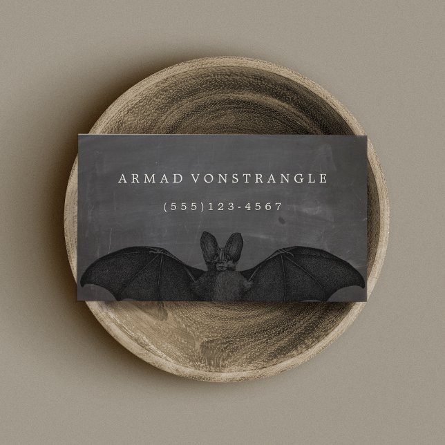  Vampire Bat Halloween Business Card (Creator Uploaded)
