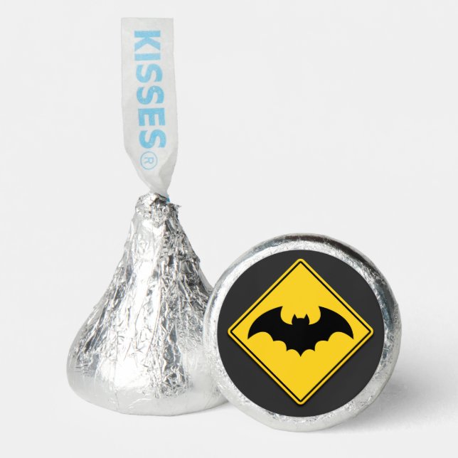 Vampire Bat Warning Halloween Hershey®'s Kisses® (Front)