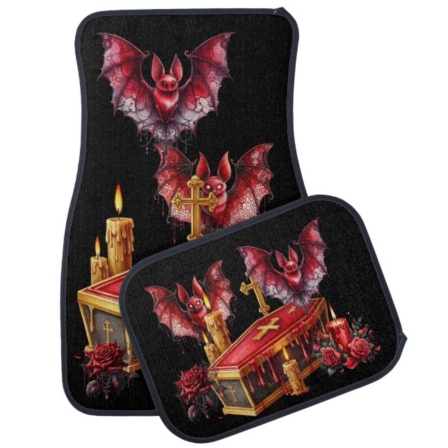 Vampire Bats Car Floor Mat (Set)