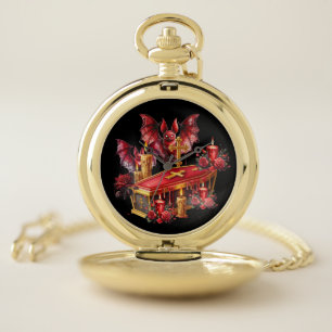 Vampire Bats Pocket Watch