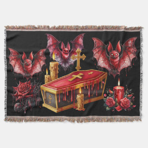 Vampire Bats Throw Blanket