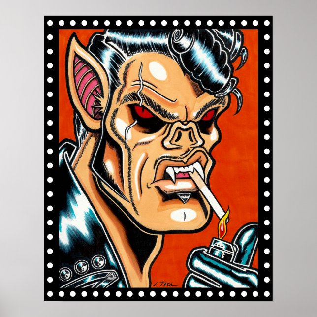 Vampire Biker Poster (Front)